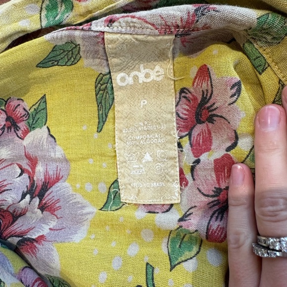 Onbe Skirt, Yellow Floral Print, Women's Small - Picture 5 of 5